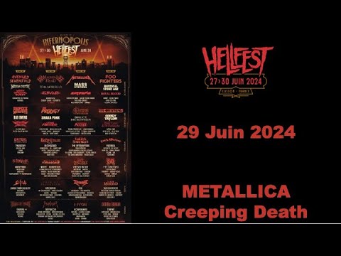 METALLICA - Intro + Creeping Death (Clisson, Hellfest, 29.06.2024)
