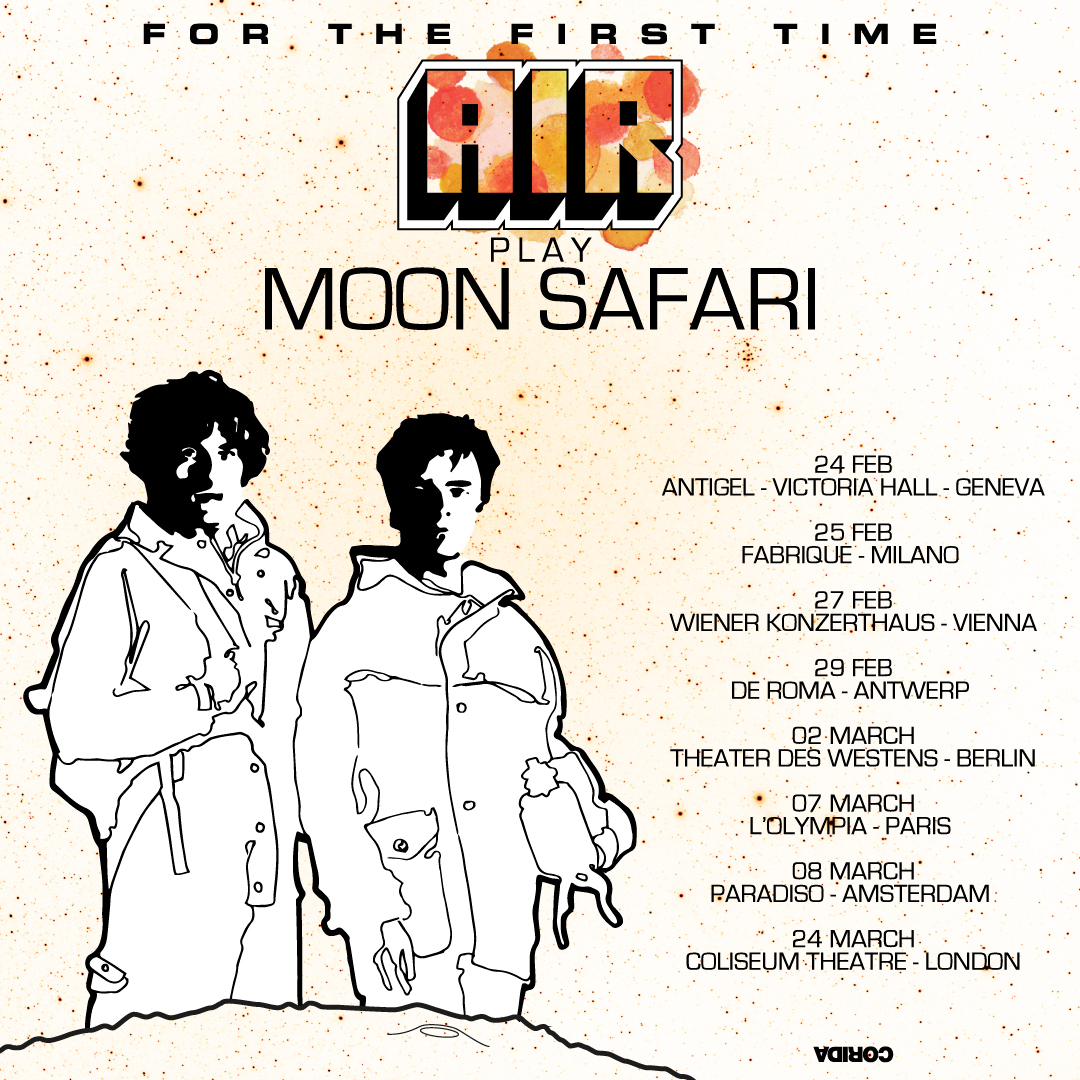 Air Για πρώτη φορά θα παρουσιάσουν live το 'Moon Safari'