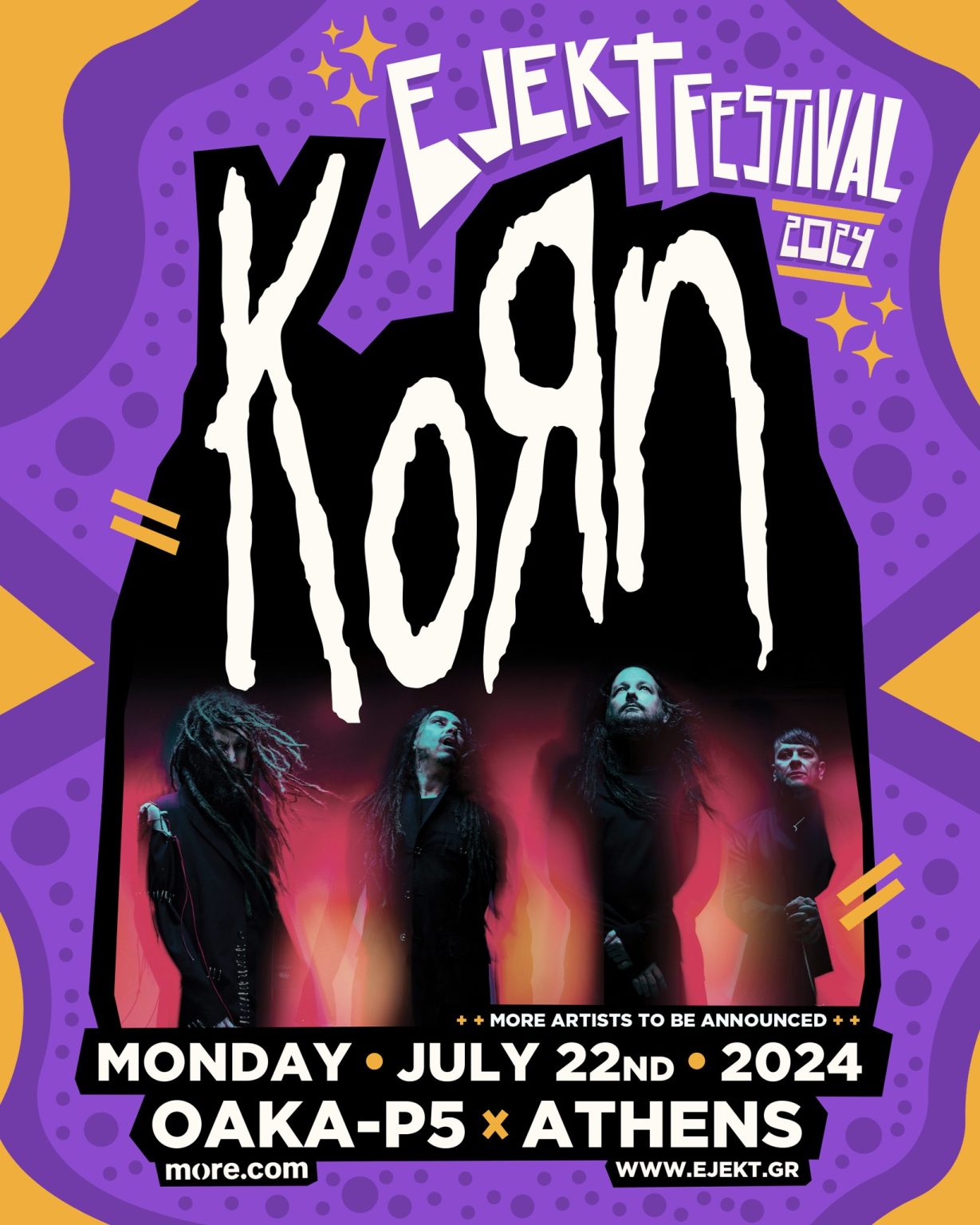 Οι Korn στο ΟΑΚΑ για το Ejekt Festival 2024!