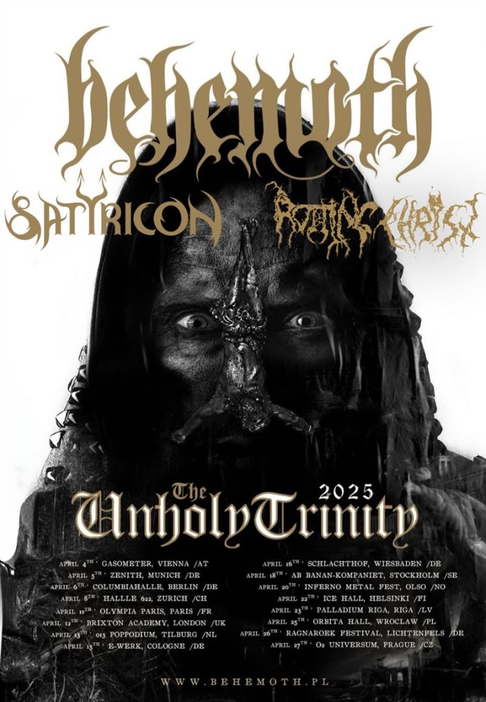 Behemoth, Satyricon, Rotting Christ tour 2025